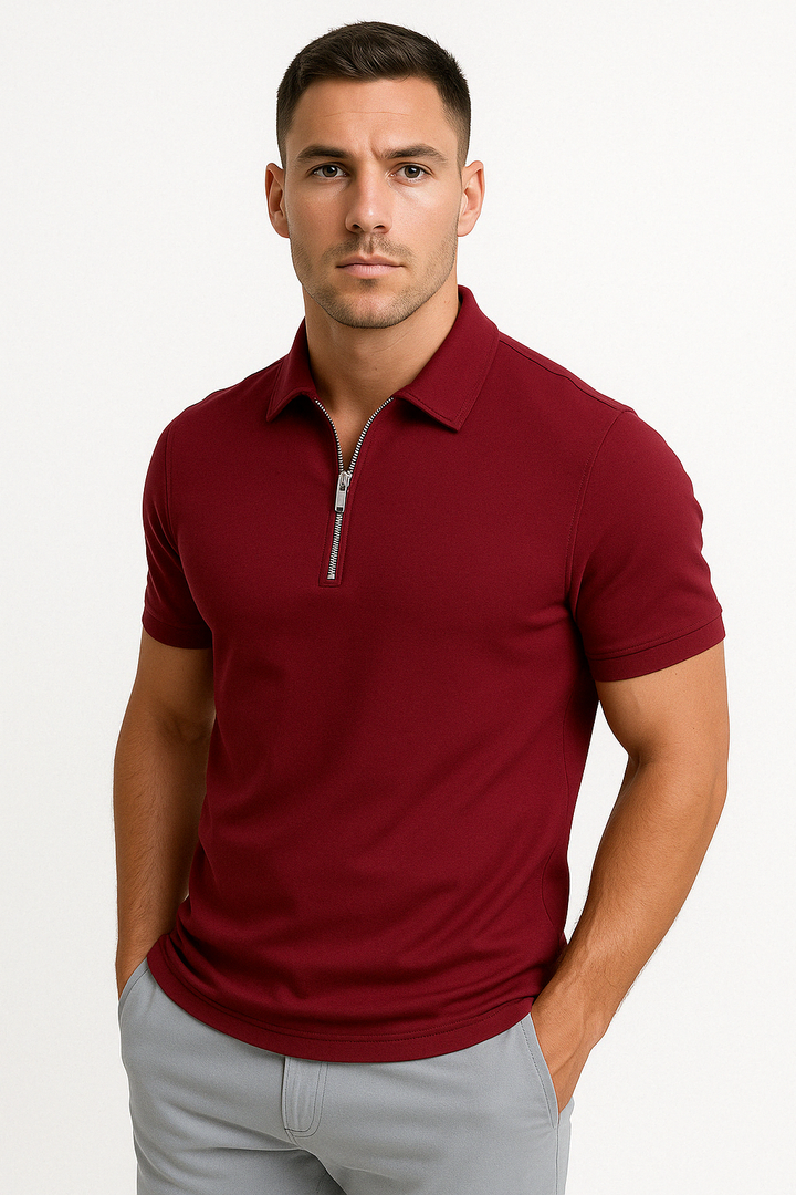 Oliver Bradley - Barrett Half-Zip Polo 6