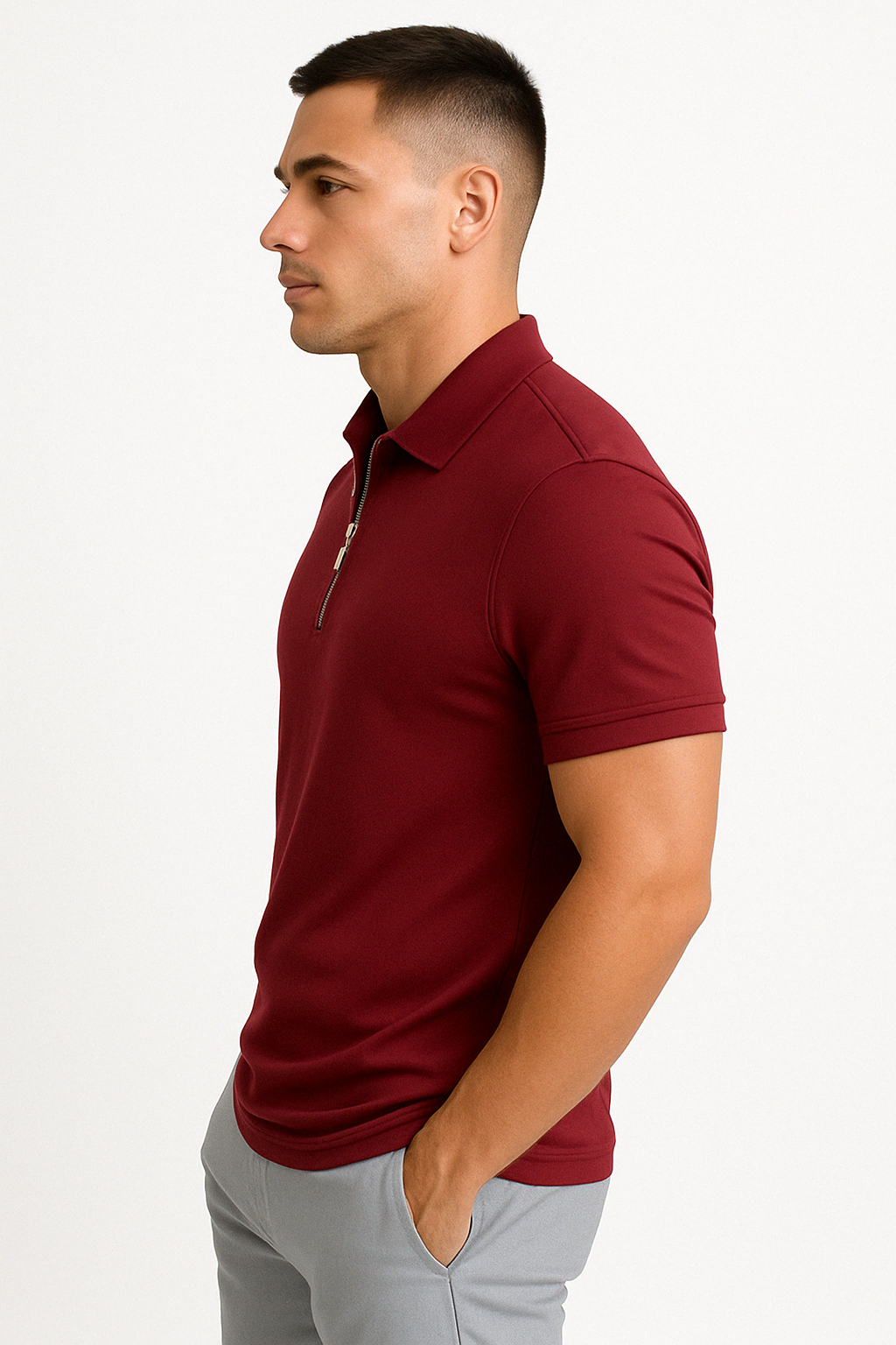 Oliver Bradley - Barrett Half-Zip Polo 7