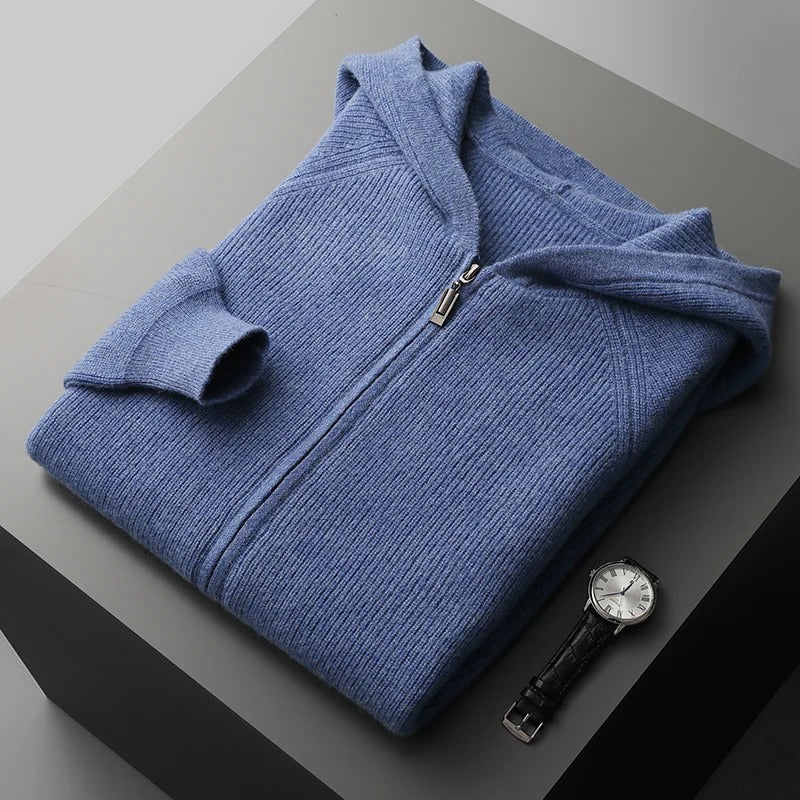 Oliver Bradley - Blake Knit Hoodie 5