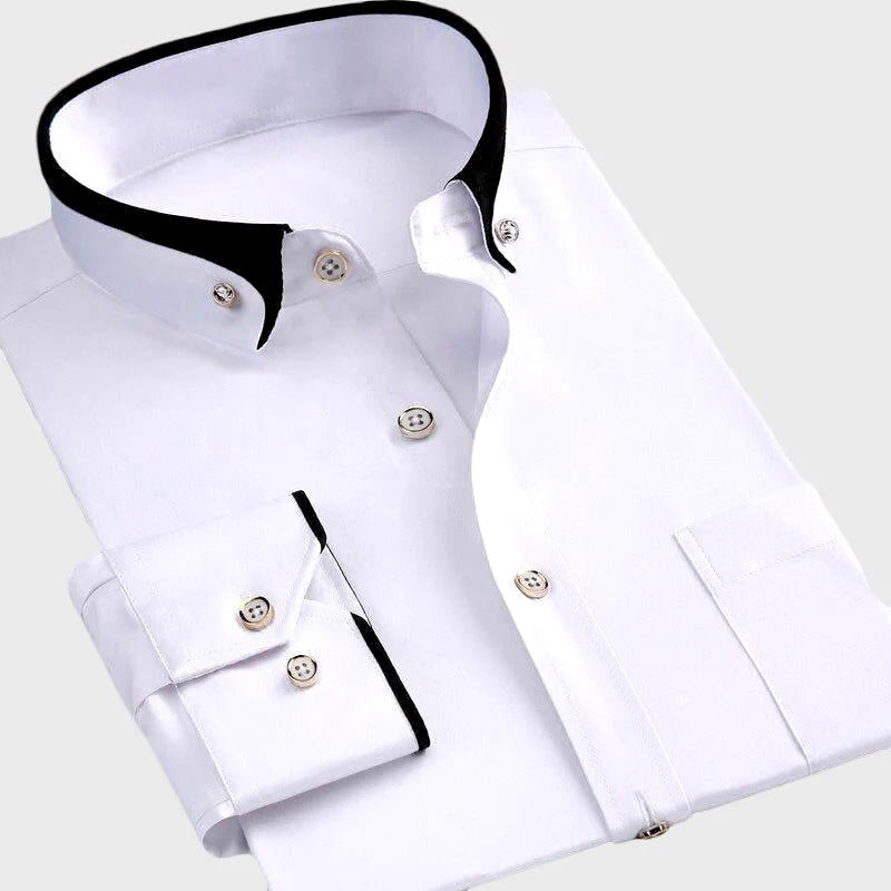 Oliver Bradley - Brendan Button-Front Shirt 1