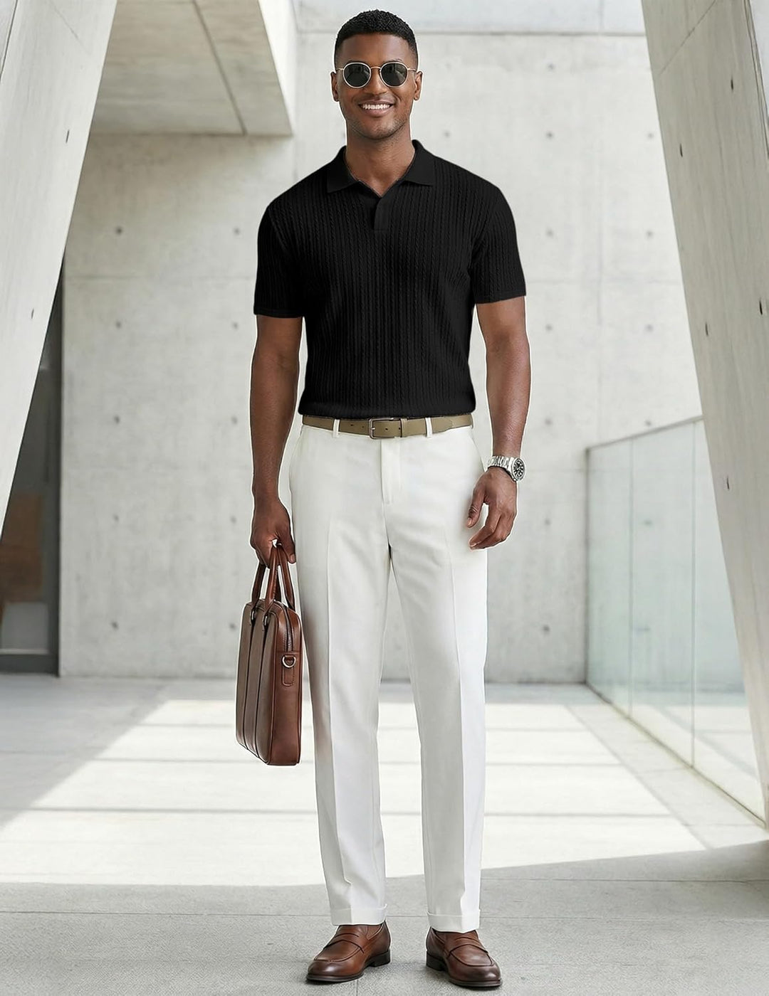 Oliver Bradley - Caleb Knit Polo 3