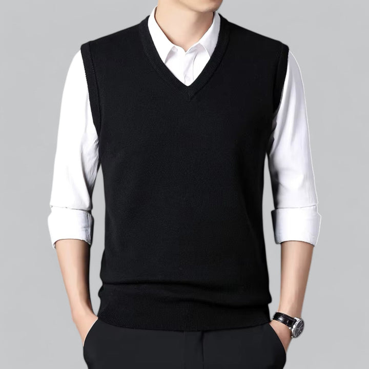 Oliver Bradley - Calvin V-Neck Vest 10