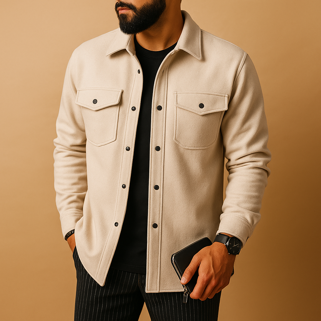 Oliver Bradley - Dawson Button-Front Overshirt