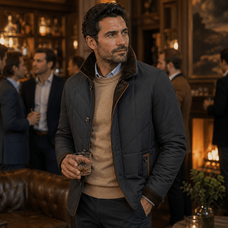 Oliver Bradley - Drake Quilted Jacket 5