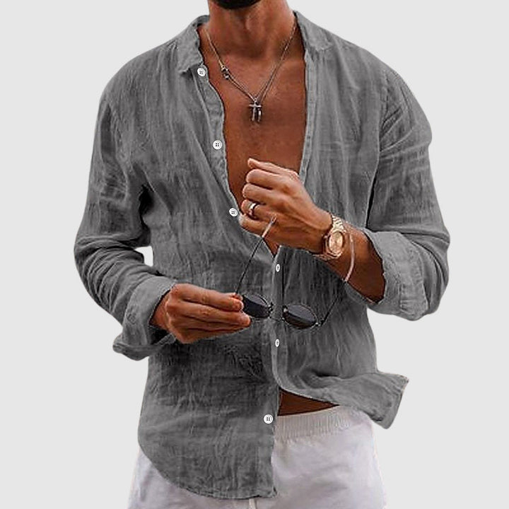Oliver Bradley - Drew Camp-Collar Shirt 2