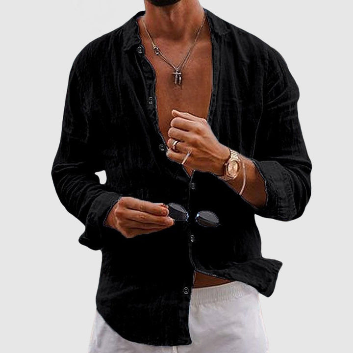 Oliver Bradley - Drew Camp-Collar Shirt 4