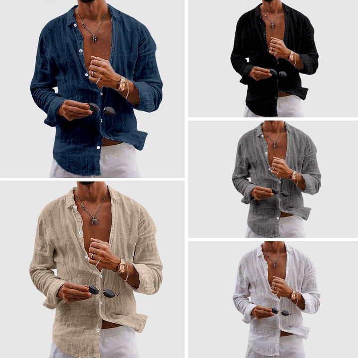 Oliver Bradley - Drew Camp-Collar Shirt 5