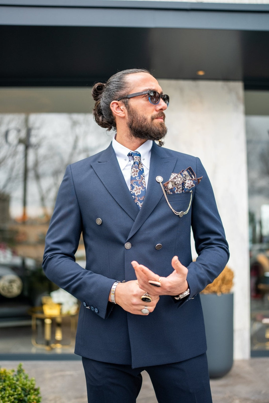 Oliver Bradley - Emmett Double-Breasted Suit 3