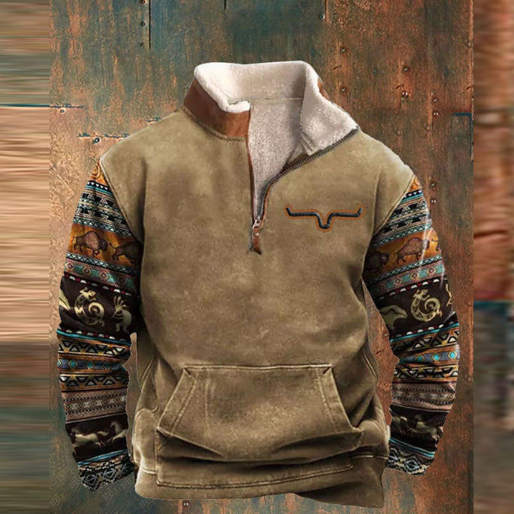 Oliver Bradley - Ethan Zip-Front Sweatshirt 2