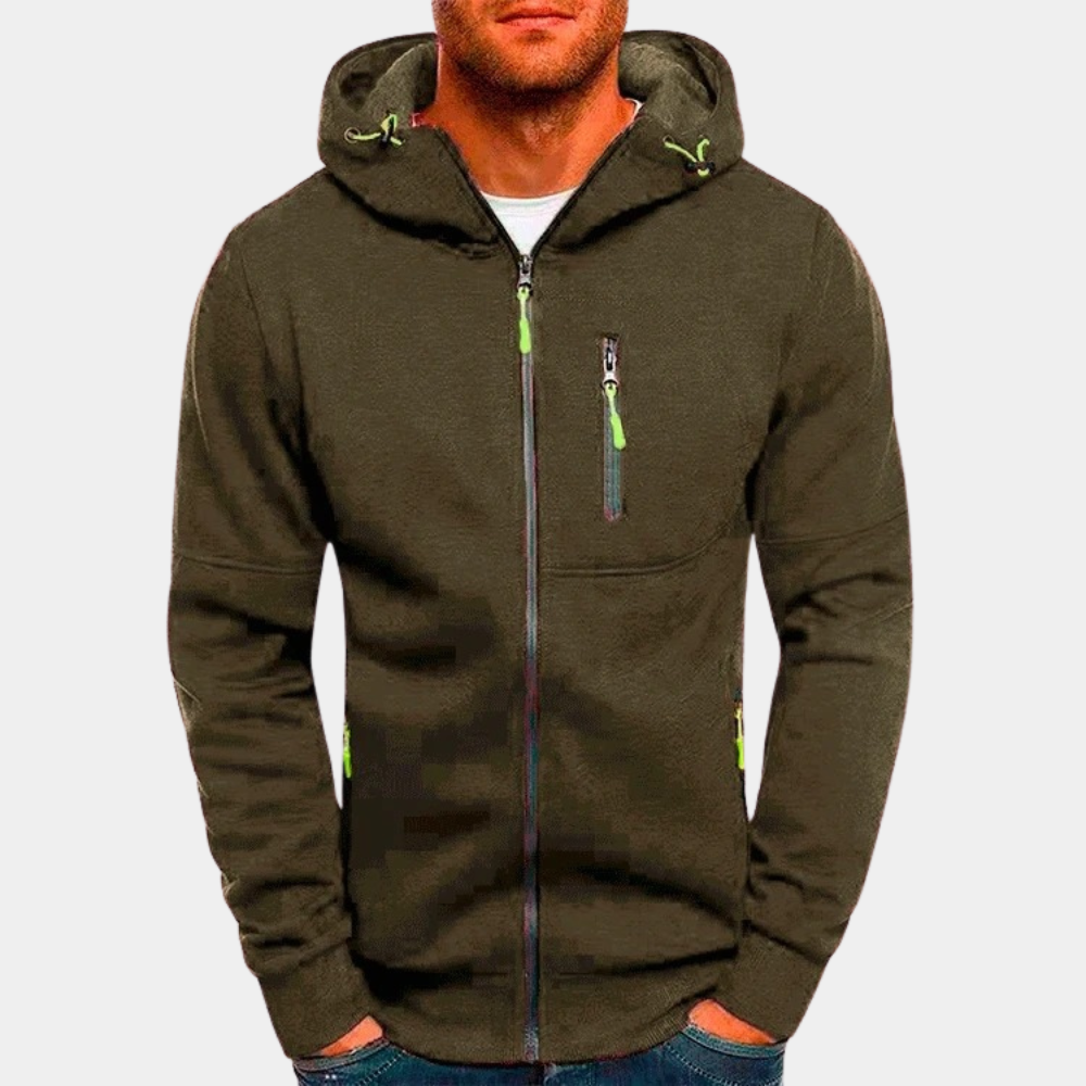 Oliver Bradley - Forrest Zip-Front Hoodie 9