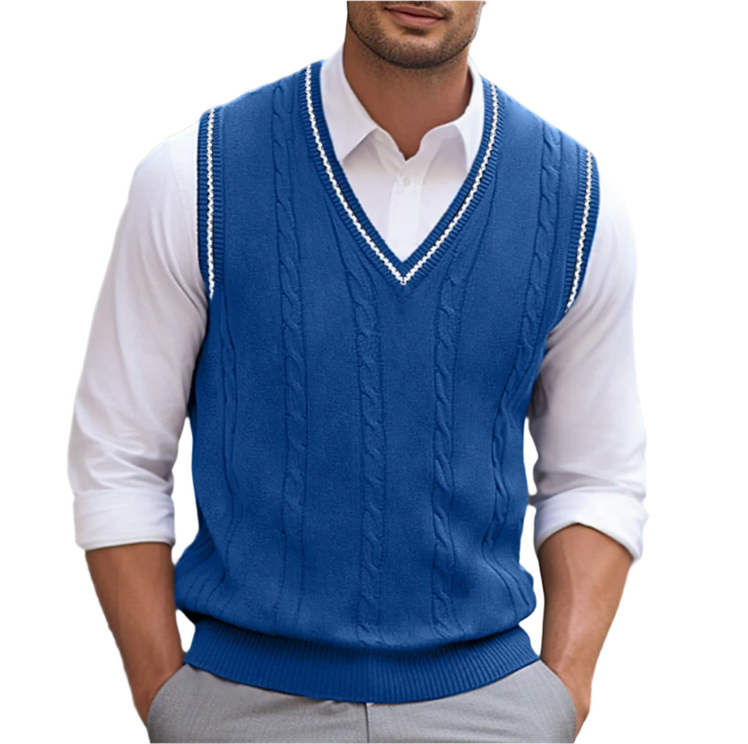 Oliver Bradley - Grady V-Neck Vest 2