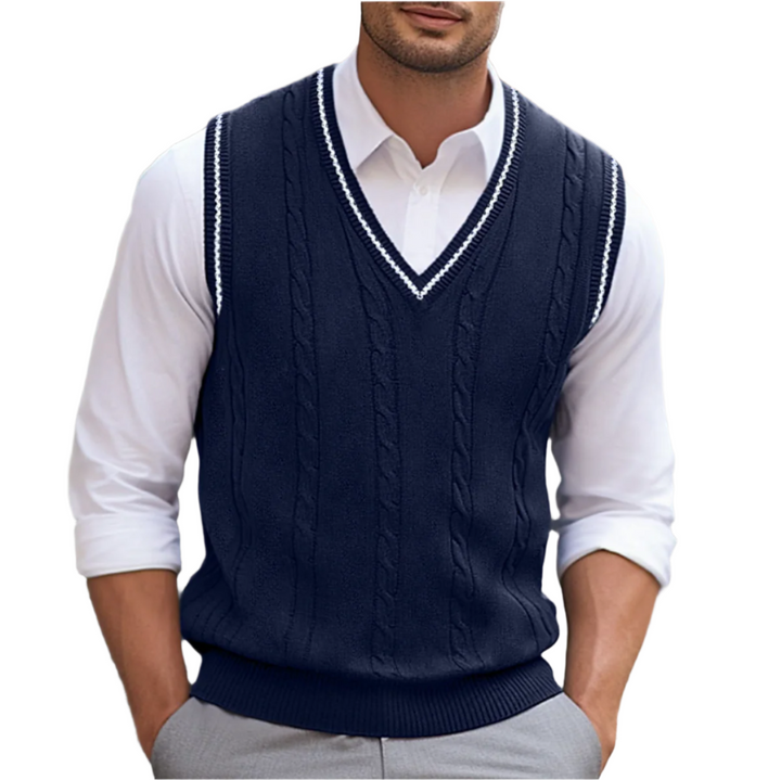 Oliver Bradley - Grady V-Neck Vest 3