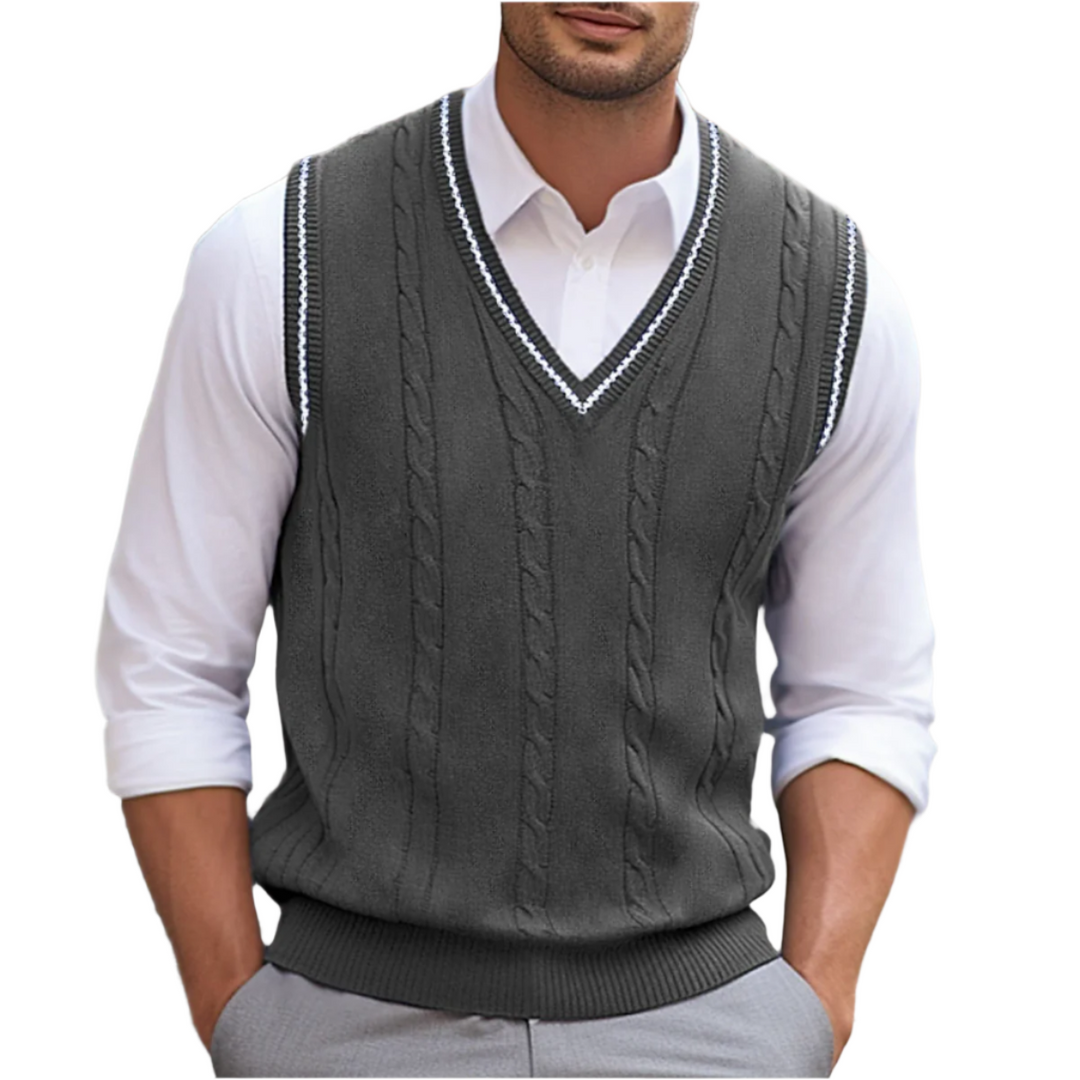 Oliver Bradley - Grady V-Neck Vest 4