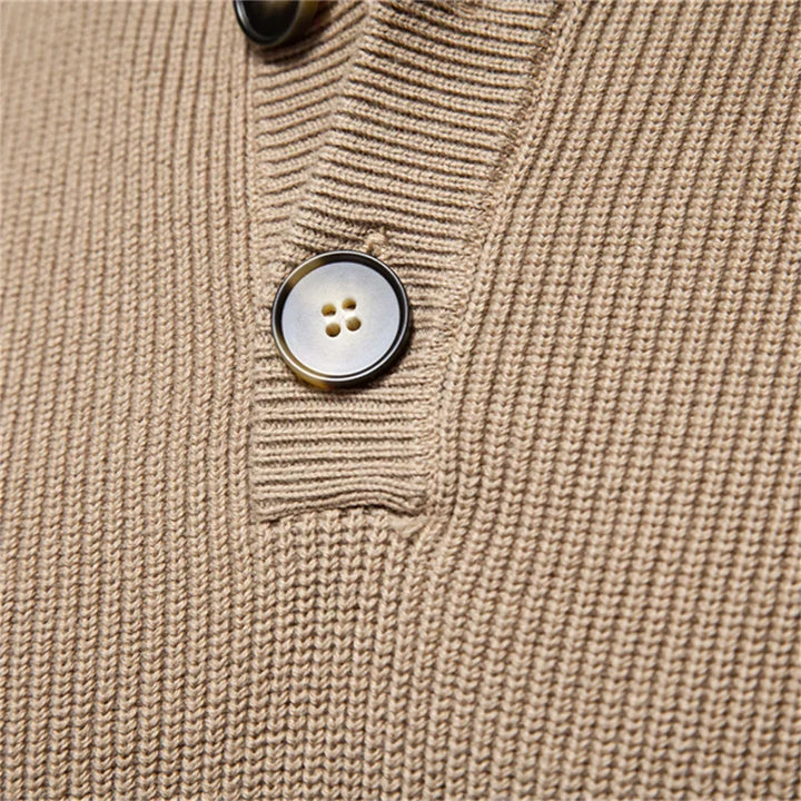 Oliver Bradley - Joel Button-Front Sweater 1