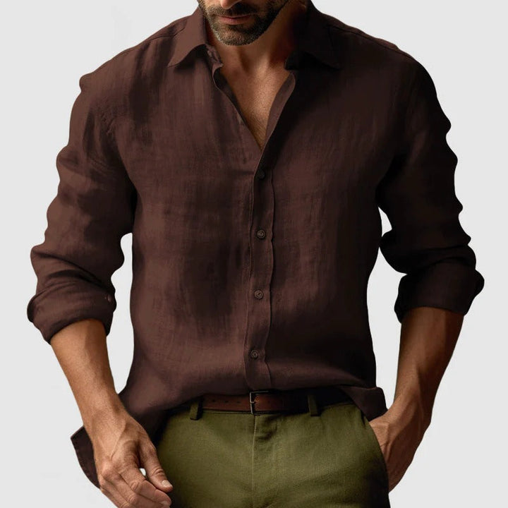 Oliver Bradley - Joshua Band-Collar Shirt 11