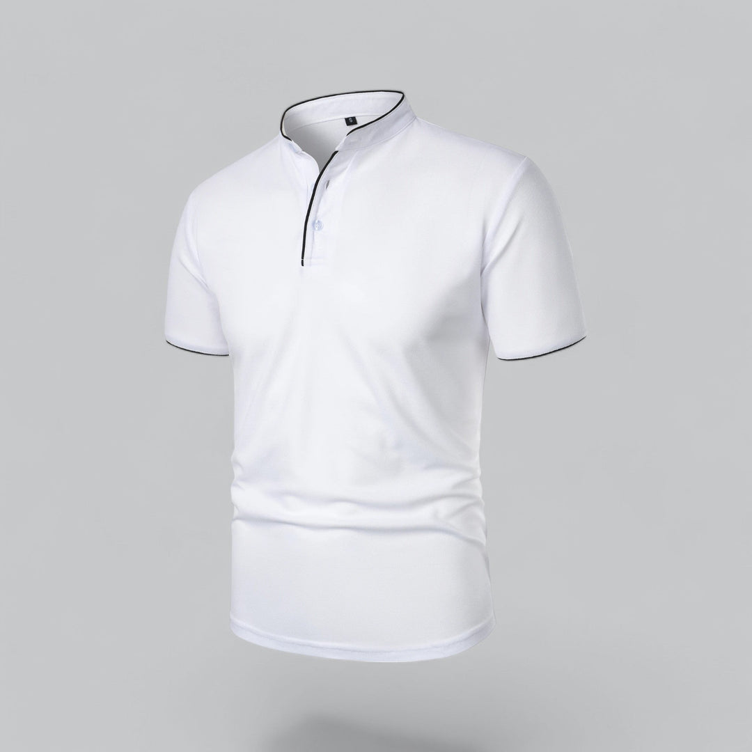 Oliver Bradley - Lane Mandarin-Collar Polo 17