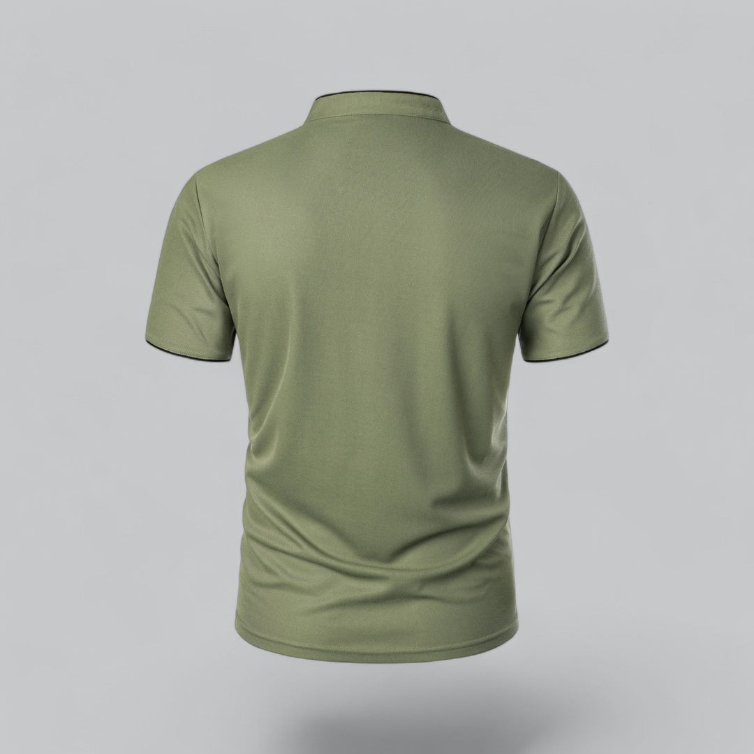 Oliver Bradley - Lane Mandarin-Collar Polo 22
