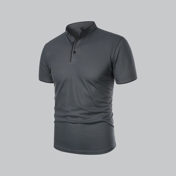 Oliver Bradley - Lane Mandarin-Collar Polo 8