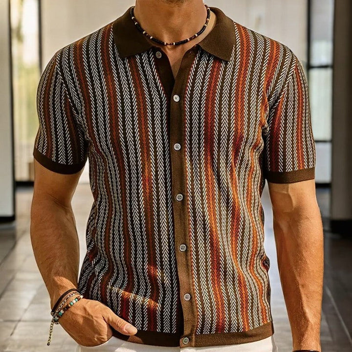 Oliver Bradley - Marcus Button-Front Polo 5