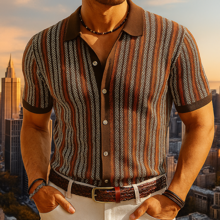 Oliver Bradley - Marcus Button-Front Polo 7