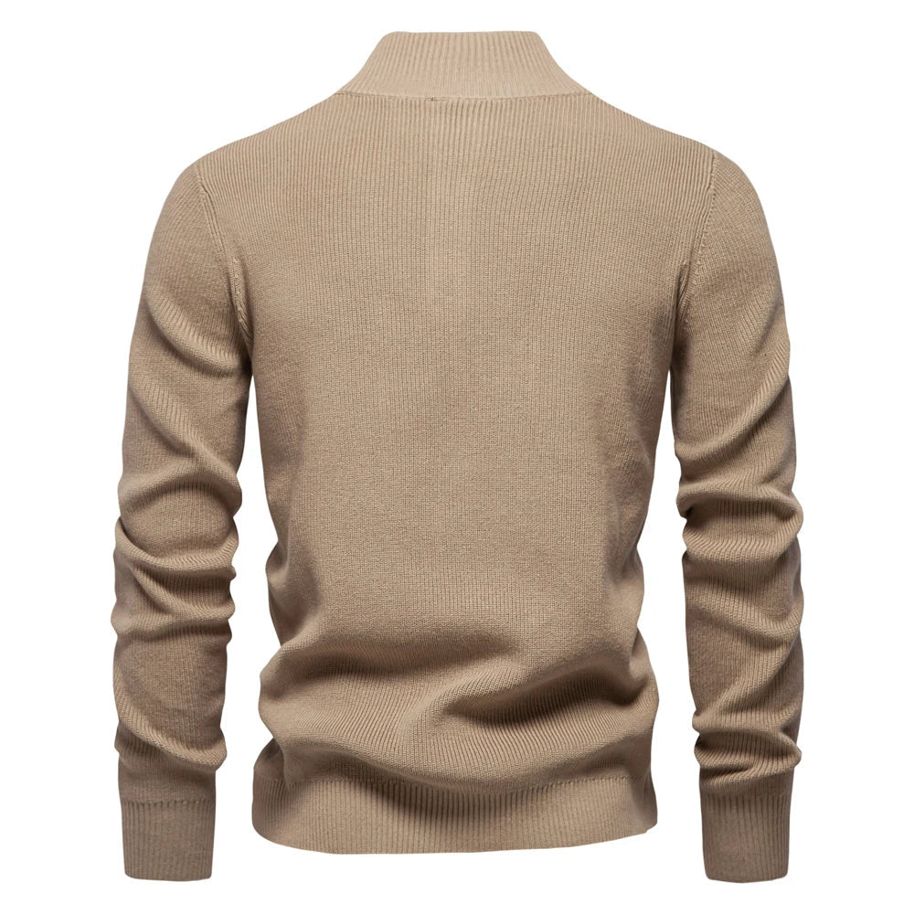 Aaron | Men's Sweater With Button Design · Oliver Bradley
