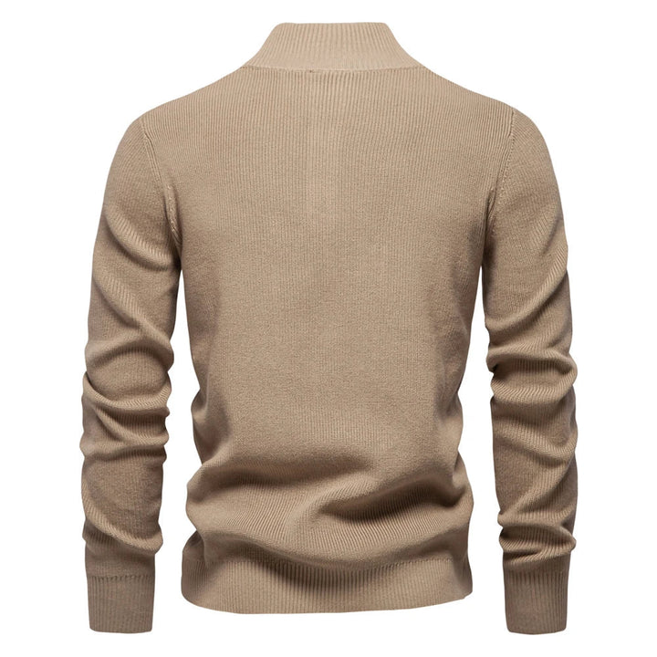 Aaron | Men's Sweater With Button Design · Oliver Bradley