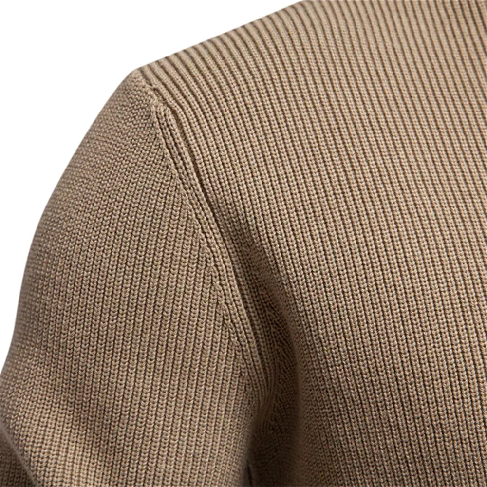Aaron | Men's Sweater With Button Design · Oliver Bradley