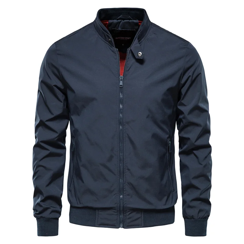 Aaron Zip-Front Bomber Jacket · Oliver Bradley