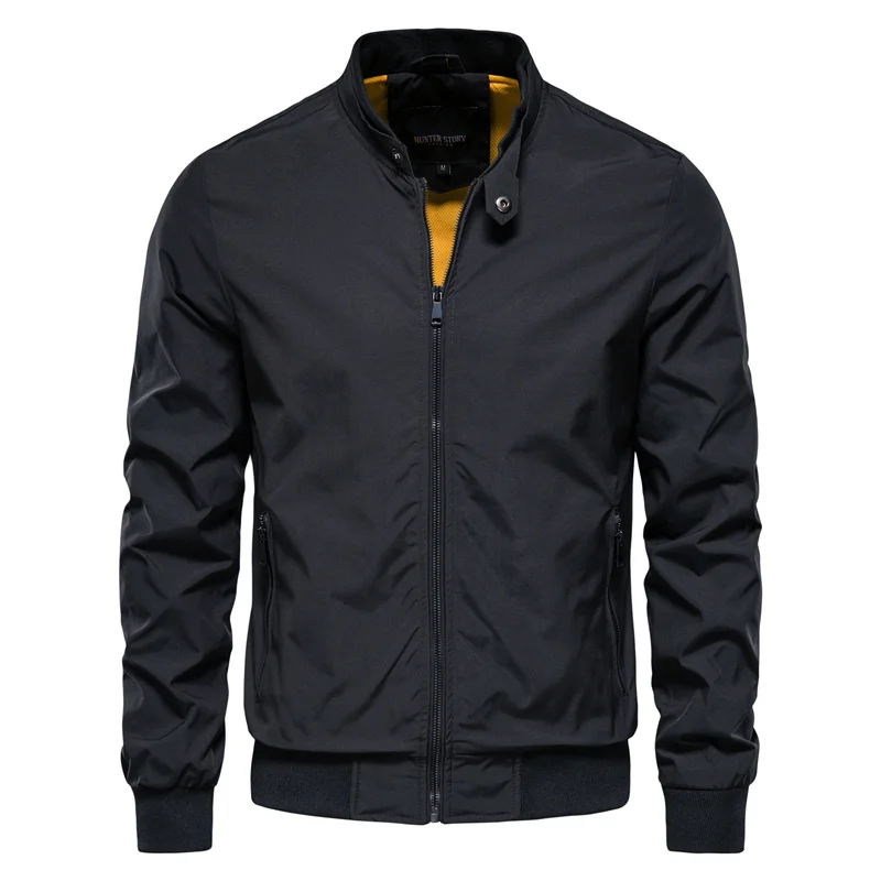 Aaron Zip-Front Bomber Jacket · Oliver Bradley