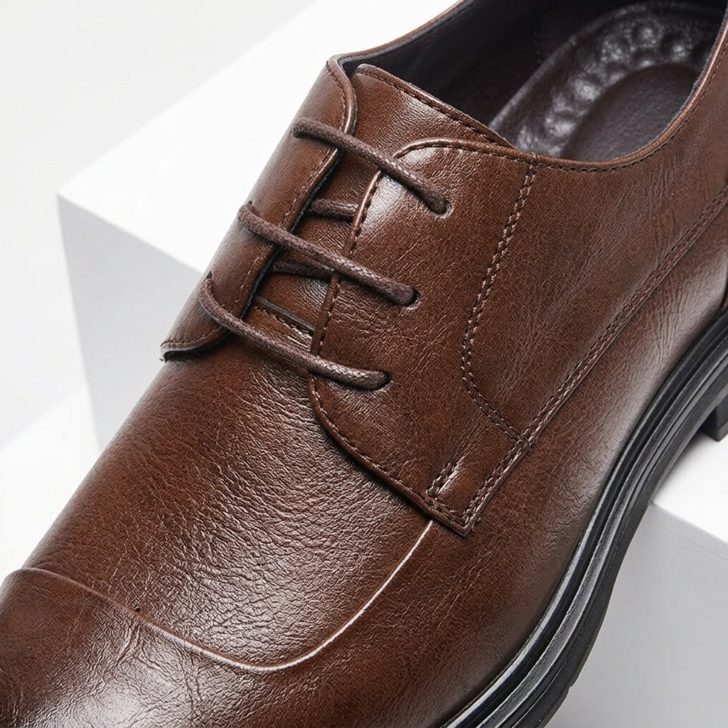 Ace Grey Leather OxfordBrogue Shoes · Oliver Bradley