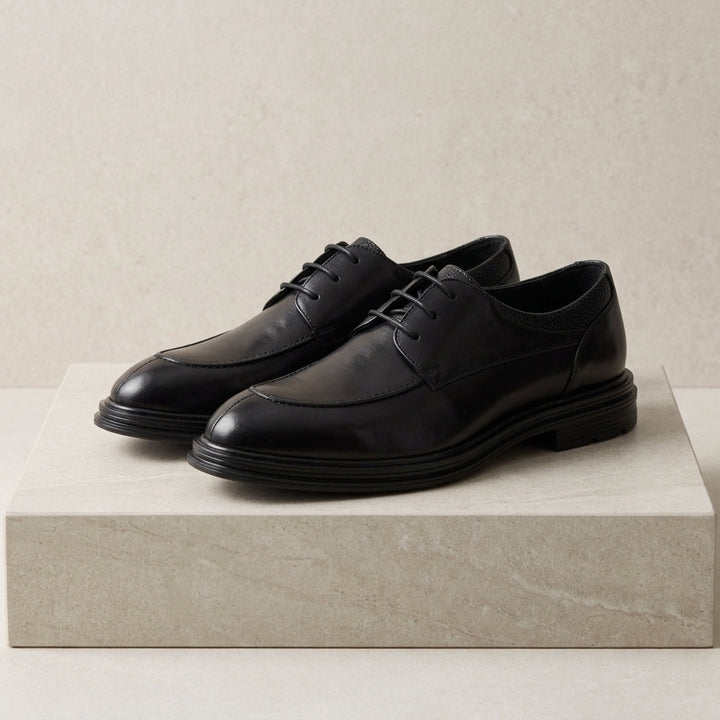 Ace Grey Leather OxfordBrogue Shoes · Oliver Bradley