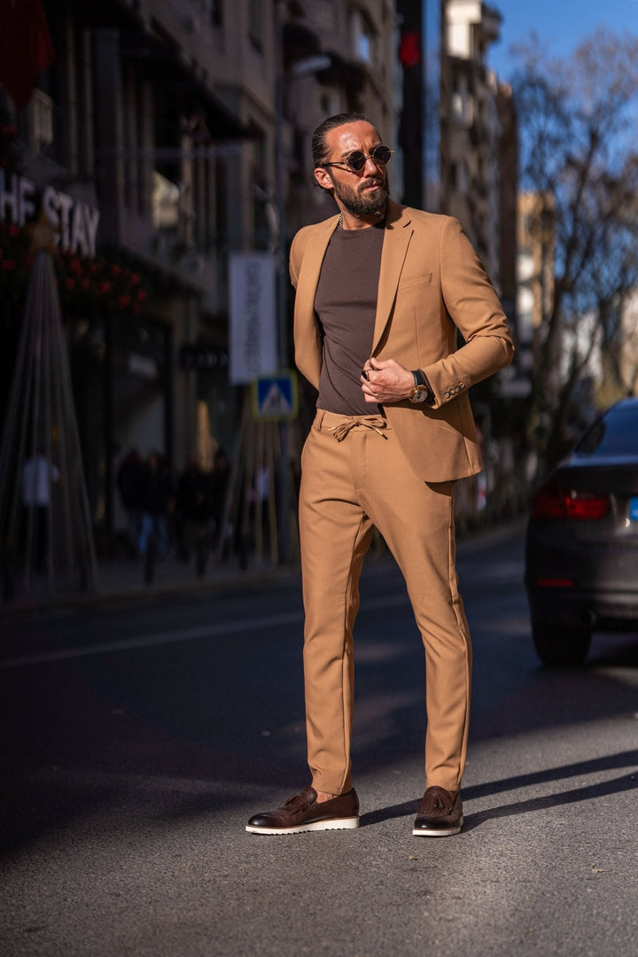 Alexandria Camel Casual Sport Suit · Oliver Bradley