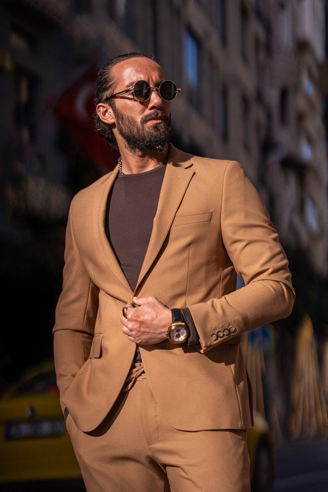 Alexandria Camel Casual Sport Suit · Oliver Bradley
