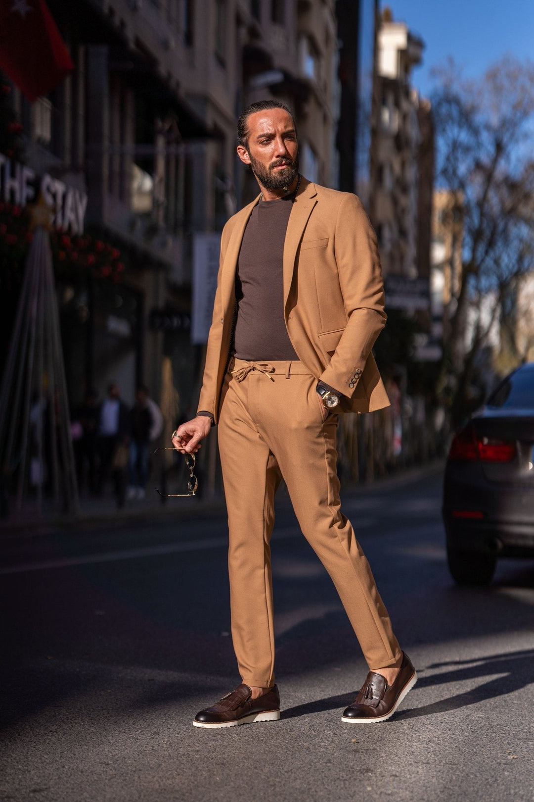 Alexandria Camel Casual Sport Suit · Oliver Bradley