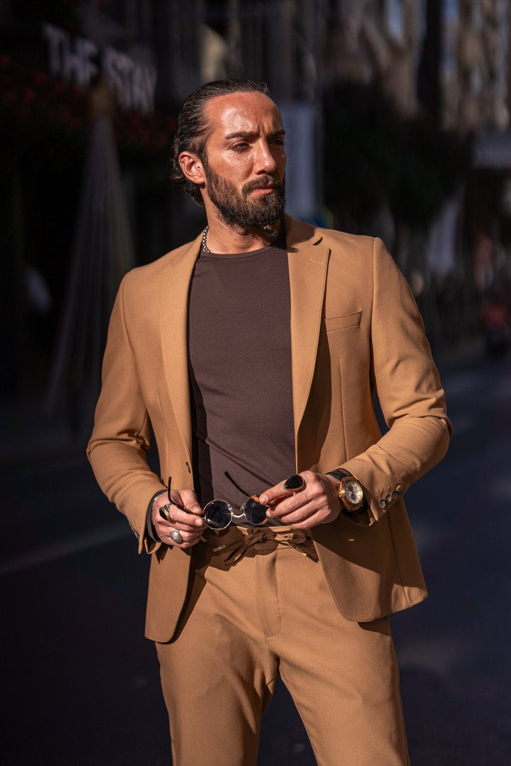 Alexandria Camel Casual Sport Suit · Oliver Bradley