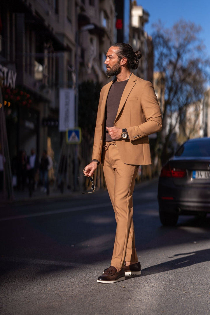 Alexandria Camel Casual Sport Suit · Oliver Bradley