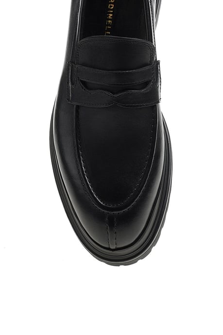 Amalfi Penny Loafer — Black Leather · Oliver Bradley