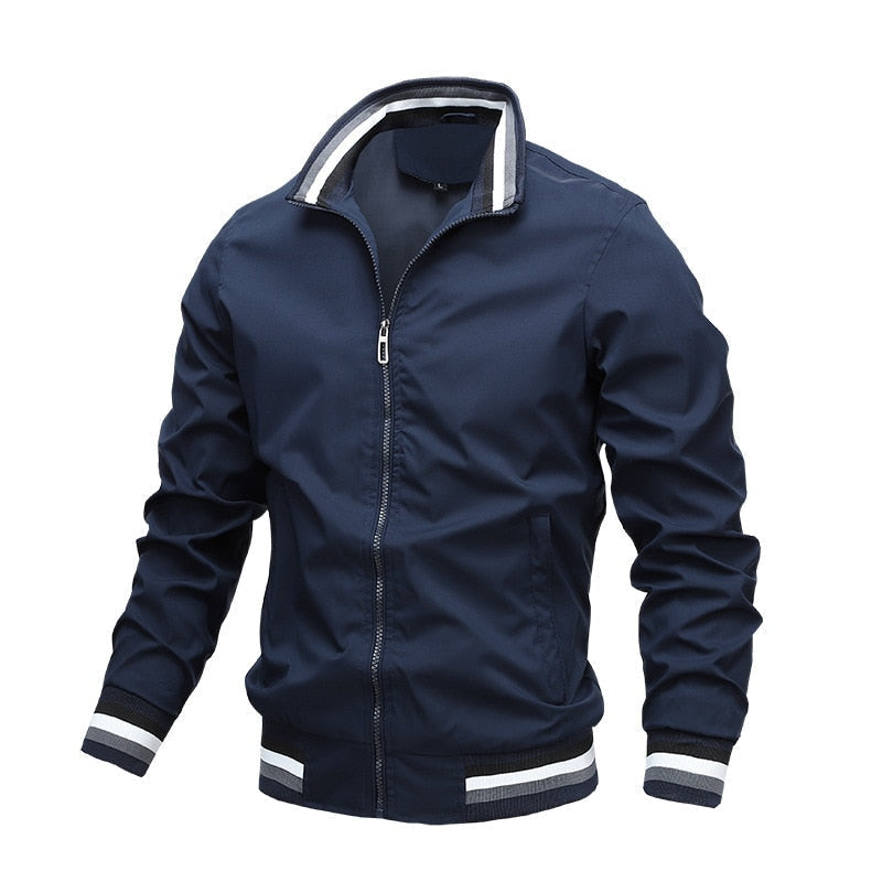 Andrew | Men's Zip Up Casual Classic Bomber Jacket · Oliver Bradley