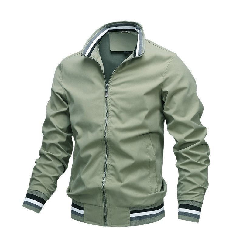 Andrew | Men's Zip Up Casual Classic Bomber Jacket · Oliver Bradley