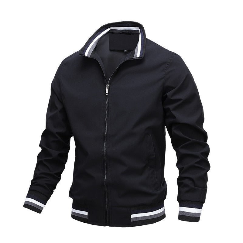 Andrew | Men's Zip Up Casual Classic Bomber Jacket · Oliver Bradley