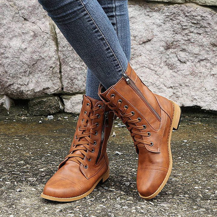 Anna | Orthopedic Women Boots With Side Zip · Oliver Bradley