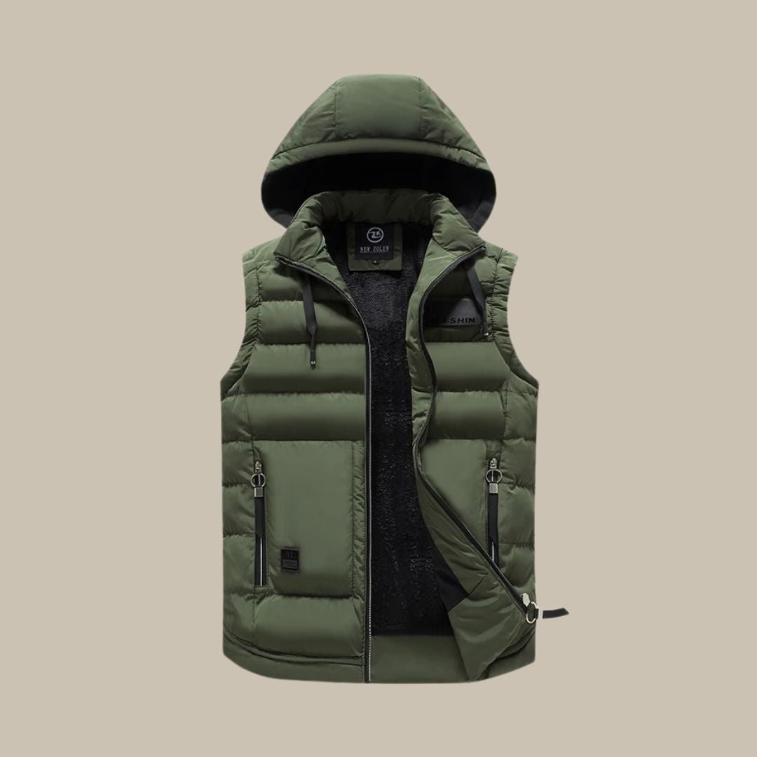 Anthony – Stylish Spring Hooded Bodywarmer Vest for Men · Oliver Bradley