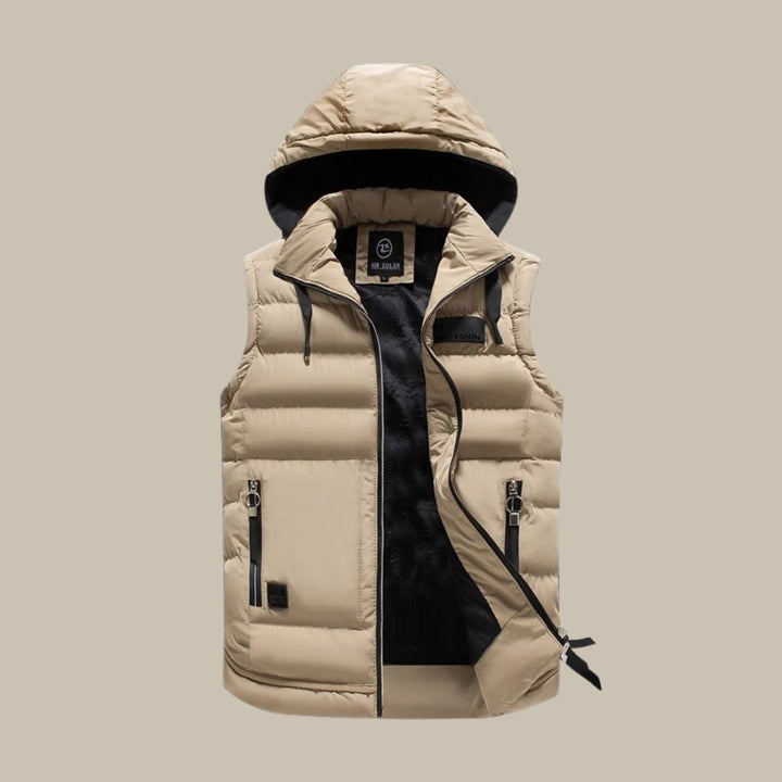 Anthony – Stylish Spring Hooded Bodywarmer Vest for Men · Oliver Bradley