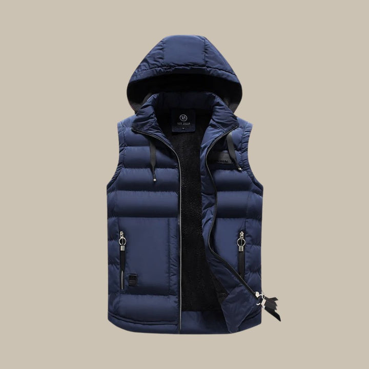 Anthony – Stylish Spring Hooded Bodywarmer Vest for Men · Oliver Bradley