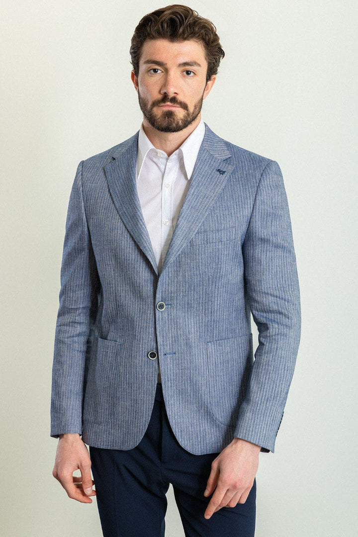 Antibes Wedding Blazer — Blue · Oliver Bradley