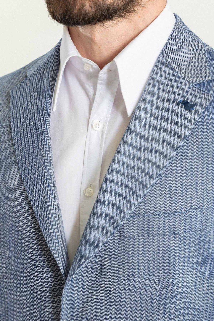 Antibes Wedding Blazer — Blue · Oliver Bradley
