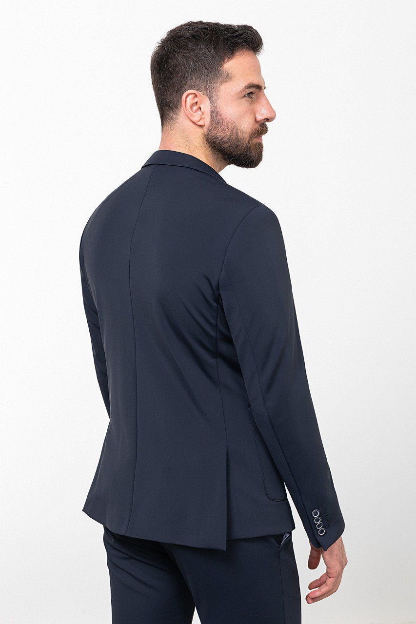 Anzio Casual Suit — Navy Relaxed Fit · Oliver Bradley