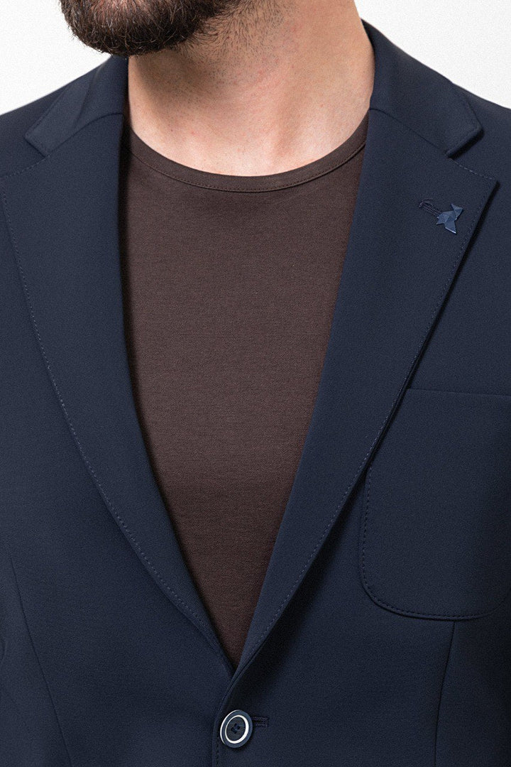 Anzio Casual Suit — Navy Relaxed Fit · Oliver Bradley