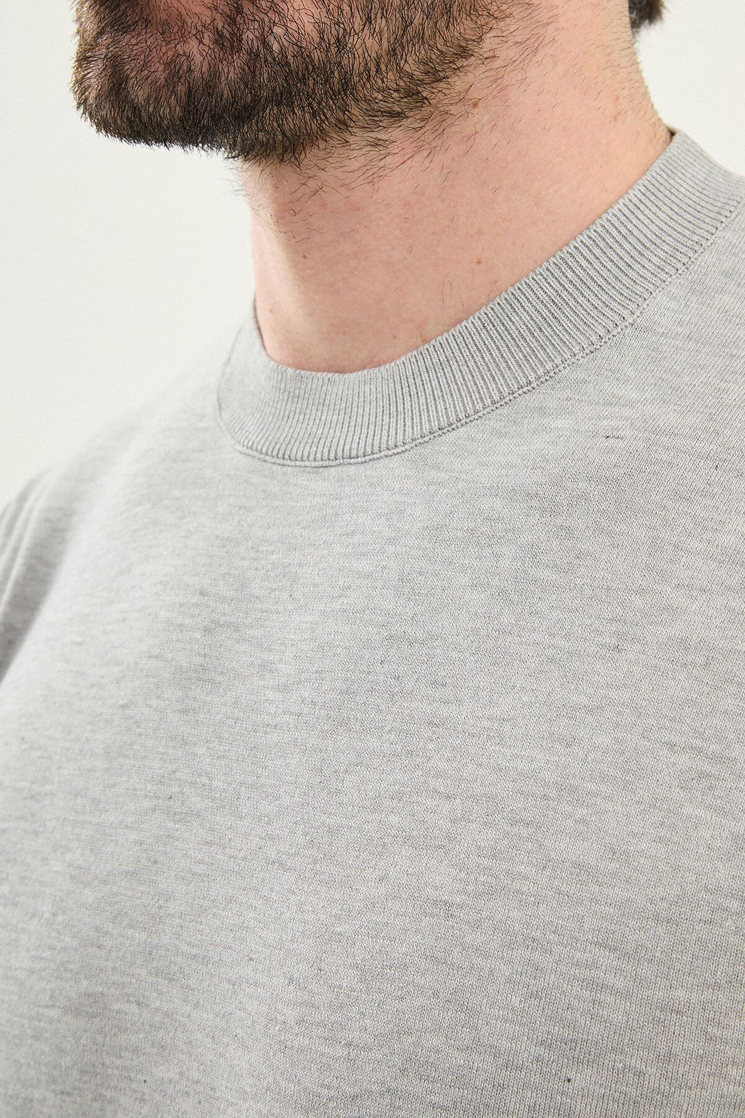 Aosta Crew Neck T-Shirt — Gray · Oliver Bradley
