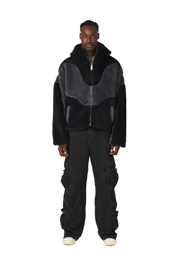Ash Black Fleece Jacket · Oliver Bradley